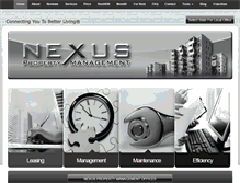 Tablet Screenshot of nexuspropertymanagement.com
